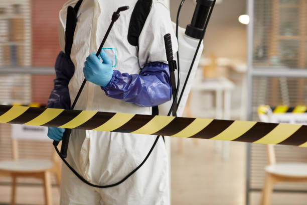 Professional Biohazard Cleanup technician working in Alamo, IN